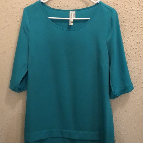 Pink owl, classy women’s Medium dress Beautiful color, blue green sophisticated - Picture 10 of 11